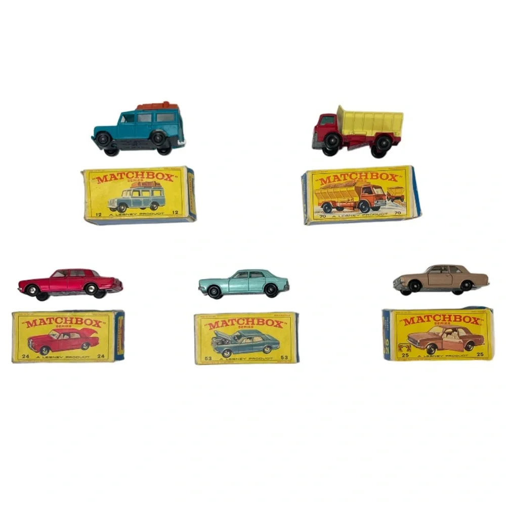 Vintage Lesney Die Cast Matchbox Cars 1960’s 70’s Original Box Collection Bundle